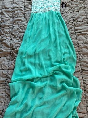 Women’s Teal Maxi Skirt — Lightweight Flowing Skirt